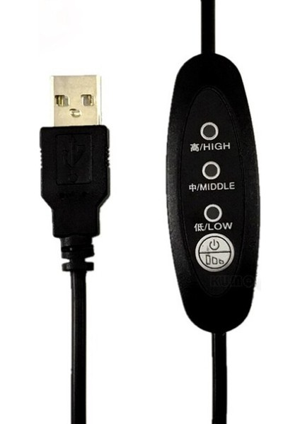 5V USB Dc3.5 Üç Vitesli Sıcaklık Düzenleme Hattı Isıtma Göz Sıcaklığı Kontrolü Zamanlama Anahtarı Hattı (Yurt Dışından)