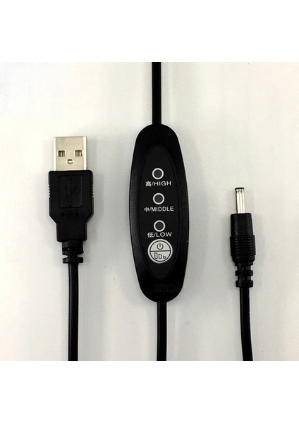 5V USB Dc3.5 Üç Vitesli Sıcaklık Düzenleme Hattı Isıtma Göz Sıcaklığı Kontrolü Zamanlama Anahtarı Hattı (Yurt Dışından) fırsatları