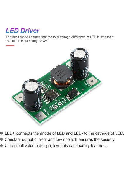 3W/2W LED Sürücü 700MA Pwm Dimmer Girişi 5-35V Dc-Dc Sabit Akım Modülü Çok Renkli (Yurt Dışından)