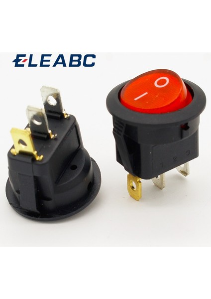 Promosyon! 10 Adet Kırmızı Işık On-Off Spst Rocker Anahtarı 6A/250V 10A/125V Ac (Yurt Dışından) fiyatları