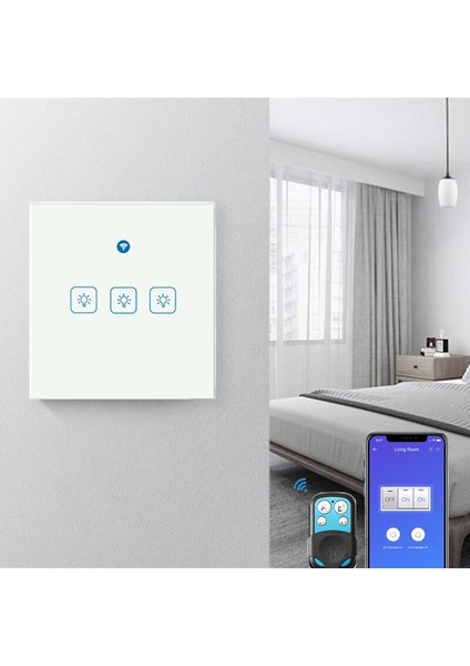 Ewelink Ab Wifi Akıllı Anahtar 433 Mhz Dokunmatik Işık Anahtarı Paneli Kablosuz Duvar Anahtarı Ses Kontrolü Google Ev ve Alexa ile Çalışır (Yurt Dışından)