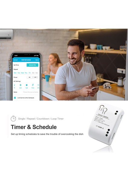 Tuya 1 Ch Rf Wifi Mini Dıy Akıllı Anahtar Dc/ac 7V~32V LED Işık Akıllı Yaşam Itme Modülü Ses Kontrolü Google Ev ile Çalışmak Alexa (Yurt Dışından) fırsatları