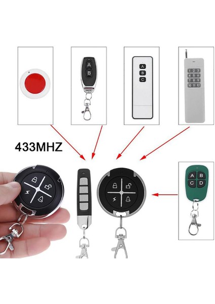 433MHZ Kablosuz 4 Tuşlar Klonlama Kopya Garaj Kapısı Uzaktan Kumanda Anahtar Teksir Makinesi (Yurt Dışından) indirimleri