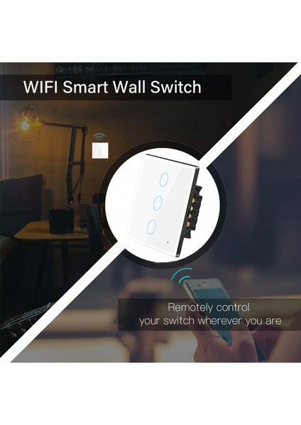 Tuya Wifi Akıllı Işık Dokunmatik Anahtar Akıllı Yaşam/tuay App Uzaktan Kumanda ile Çalışır, Alexa Google Home ile Uyumlu - Ab Stabdard (Yurt Dışından) fırsatları