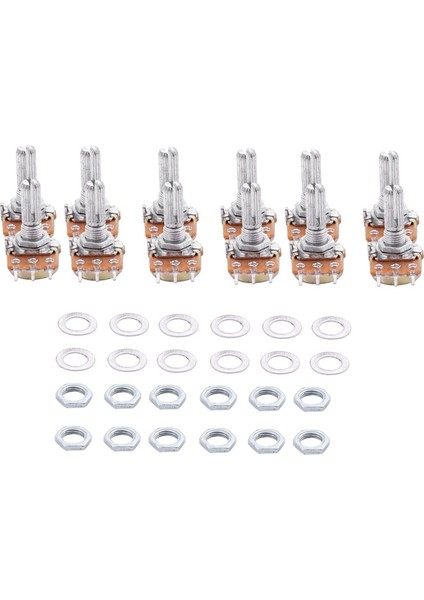 1k 2k 5k 10K Ohm Doğrusal Konik Döner Potansiyometre Potu 3 Takım (Yurt Dışından) fiyatları