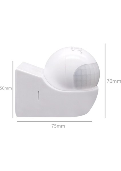 Yüksek Kaliteli Ac 110-230 V 180 Derece Dış Mekan Montaj Güvenlik Pır Kızılötesi Hareket Sensörü Anahtarı Max 30 M (Yurt Dışından) indirimleri