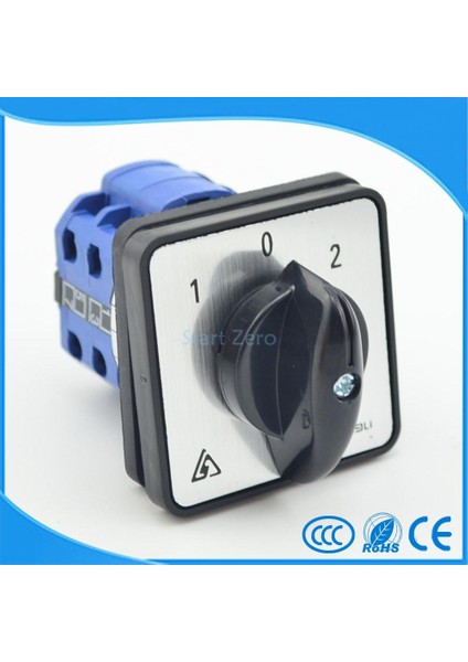 Elektrikli 3 Pozisyon 1-0-2 8 Terminal Döner Kam Değiştirme Anahtarı 660V 20A SZW26-20 (Yurt Dışından) fiyatları