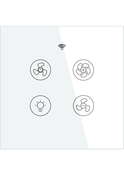 Wifi + RF433 Akıllı Tavan Vantilatörü Işık Anahtarı 2/3 Yollu Kontrol Akıllı Yaşam/tuya App Alexa Google Home ile Çalışmak (Yurt Dışından)