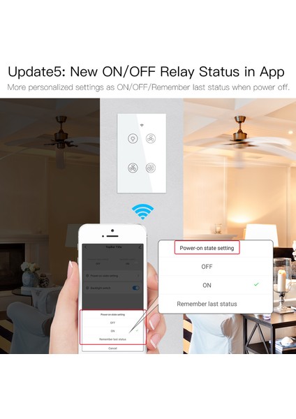Wifi + RF433 Akıllı Tavan Vantilatörü Işık Anahtarı 2/3 Yollu Kontrol Akıllı Yaşam/tuya App Alexa Google Home ile Çalışmak (Yurt Dışından) fırsatları
