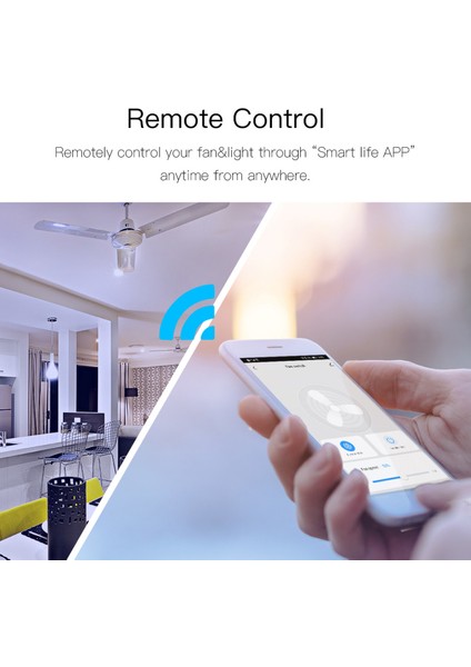 Wifi + RF433 Akıllı Tavan Vantilatörü Işık Anahtarı 2/3 Yollu Kontrol Akıllı Yaşam/tuya App Alexa Google Home ile Çalışmak (Yurt Dışından) indirimleri