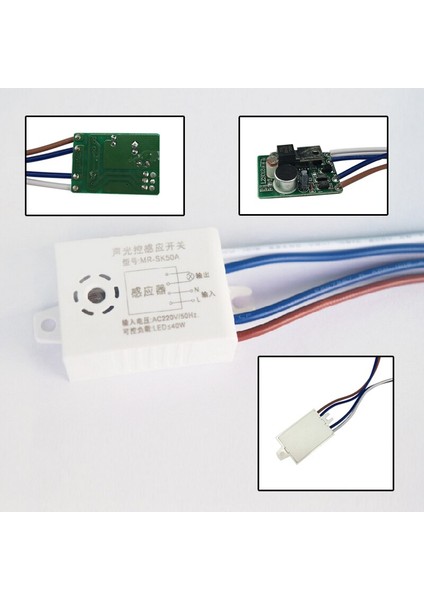 Urijk 220V 50Hz LED Ses Kumandalı Anahtar Enerji Sensörü Ses Kontrol Lambası Akustik Sensör Anahtarı (Yurt Dışından) modelleri