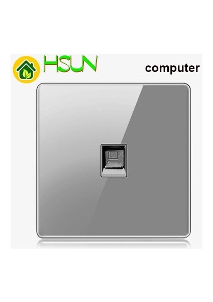 Yüksek Dereceli 1 2 3 4 Çete 1 2 Yollu Büyük Panel Gri Anahtar Prizi Tip 86 Duvar 2.5d Bombeli Ayna Sertleştirilmiş Cam Bilgisayar Tv (Yurt Dışından)