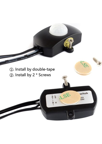 Pır Hareket Sensörü 12V 5V 24V Dc LED Şerit Işık Anahtarı Kızılötesi Otomatik Hareket Aktif 12V Hareket Sensörü Anahtarı (Yurt Dışından) indirimleri