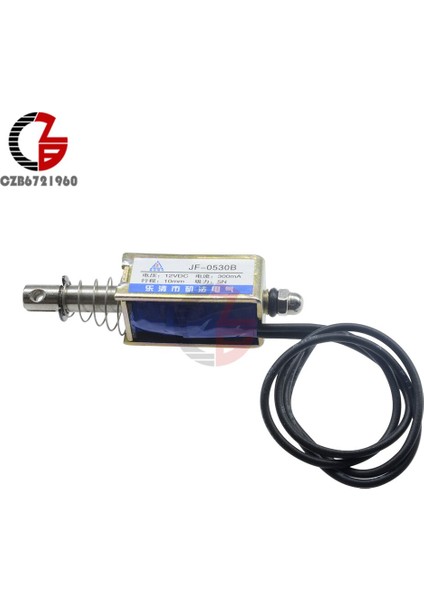 JF-0530B Itme ve Çekme Tipi Lineer Solenoid Elektromıknatıs Açık Çerçeve Tutma Kuvveti Dc 6V 12V 24V 5n Seyahat 10MM Küçük Indükleme Anahtarı (Yurt Dışından)