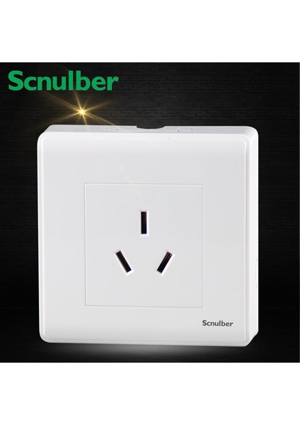 Klima Su Isıtıcı Beyaz 86MM Sur Monteli 16A 220V Priz Çıkışı Duvar Anahtarı (Yurt Dışından)