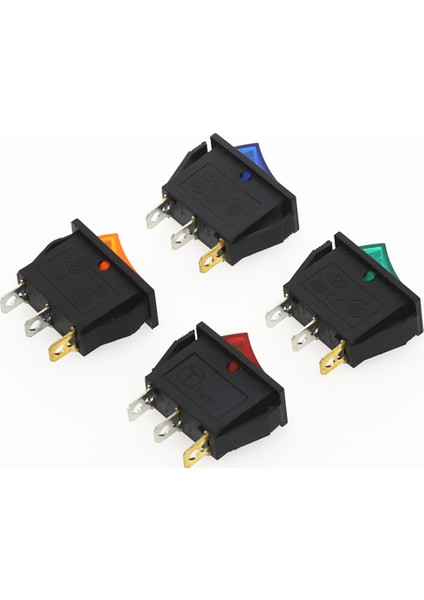 4 Adet Kcd3 Rocker Anahtarı On-Off 2 Pozisyon 3 Pinli Elektrik Ekipmanı Işık Güç Anahtarı 16A 250VAC/ 20A 125VAC (Yurt Dışından) fırsatları