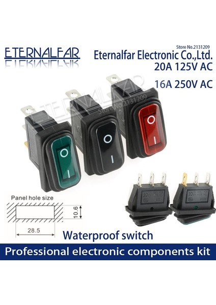 Kcd1 Kcd2 Kcd4 Kcd6 Açık Kapalı 10A 16A 20A 125V 250V Ac Ağır Hizmet Dpst Mühürlü Su Geçirmez Otomatik Tekne Deniz Geçiş Rocker Anahtarı ile (Yurt Dışından)