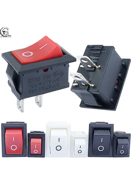 KCD11-101 3A/6A 250V 6A/10A 125V 10*15MM 21*15MM Spst 2pın On/off G130 Tekne Rocker Anahtarı Araba Dash Dashboard Kamyon Rv Atv Ev (Yurt Dışından) modelleri