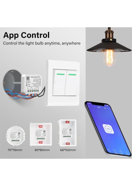 [hazır Stok] Tuya Mini Akıllı Anahtar Kablosuz 1/2 Gang Anahtarı 1/2-Yollu Kontrol Tuya Alexa Google Home ile Uyumlu (Yurt Dışından) fırsatları