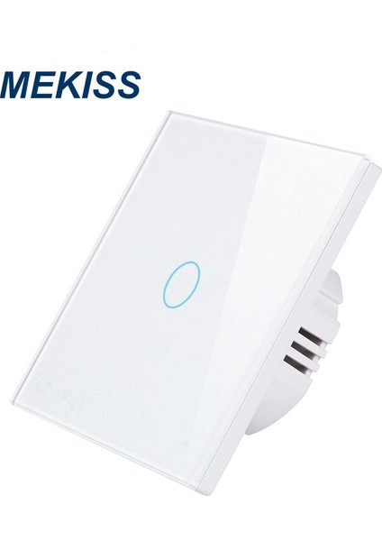 Mekıss Dokunmatik Anahtarı Kristal Temperli Cam Dokunmatik Panel Duvara Montaj Kesici 3gang Ab Standart Işık Anahtarı (Yurt Dışından)