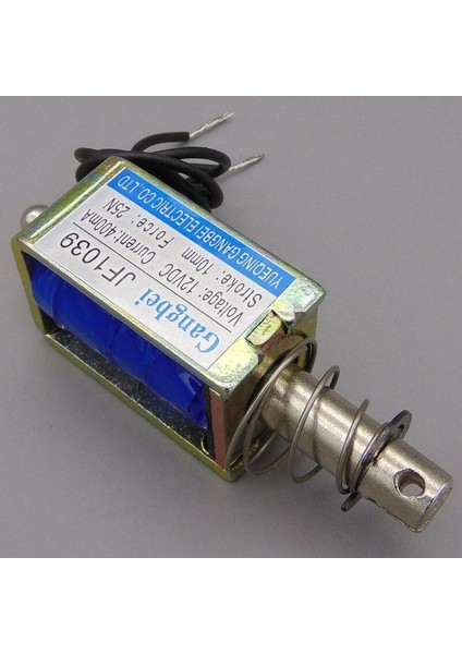 GANGBEI-1039B Dc 12V 24V 400MA Kuvvet 25N Seyahat 10MM Çekme Tipi Lineer Solenoid Elektromıknatıs (Yurt Dışından)