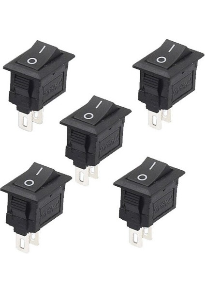 Mini 5 Adet/grup 2 Pinli Snap-In Açık/kapalı Pozisyon Yapış Tekne Düğme Anahtarı 12 V/110 V/250 V (Yurt Dışından) fırsatları