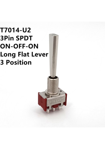 T70-T Serisi Düz Saplı 3pin Spdt Uzaktan Kumanda Için Düz Montajlı Mini Geçiş Anahtarı (Yurt Dışından)
