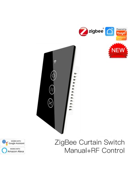 Tuya Zigbee Rf Akıllı Dokunmatik Perde Anahtarı Stor Perde Deklanşör Kablosuz Kontrol Röle Durumu (Yurt Dışından)