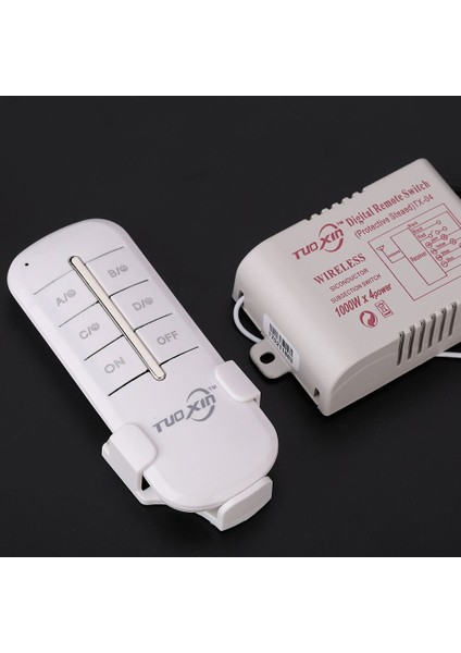 Dijital 220V Işık Alıcı Anahtarı Uzaktan Kumanda Kablosuz 4 Yollu Lamba Işık Kanalı Açık/kapalı Duvar Ev Koridor Anahtarı Splitter (Yurt Dışından) indirimleri