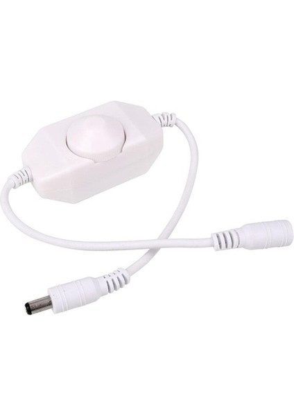 LED Dimmer Anahtarı Parlaklık Ayarı Denetleyicisi 3528 5050 5730 5630 Tek Renkli Şerit Işık Kısılabilir Dc 12V 24V Siyah/beyaz (Yurt Dışından)