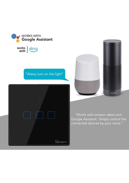 2021YENİ Sonoff 3c-Tx'li Wifi Akıllı Anahtarlar T3'e (Ab, Ingiltere ve Abd) Ayrıldı (Yurt Dışından) fırsatları
