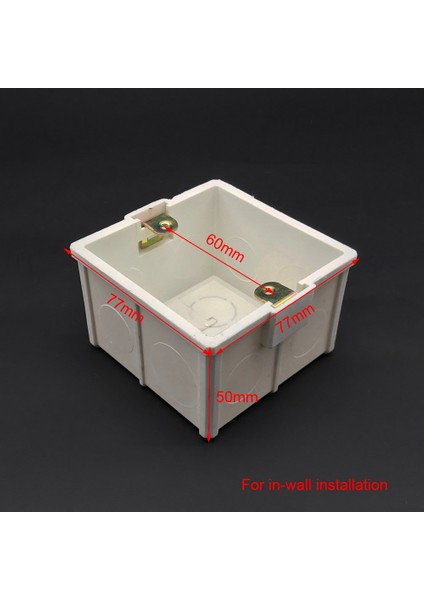 Daha Kalın Malzeme 86 Tip Ev Anahtar Paneli Termostat Duvar Tutucu Uluslararası Standart Kaset Karanlık Montaj Kutusu (Yurt Dışından)