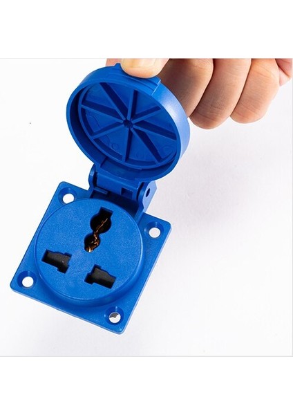 Açık Yeni Ulusal Standart Çok Fonksiyonlu Yağmur Suyu Soketi Paneli 10A 16A Ev Iki Veya Üç Fiş 220V Kapalı Duvara Monte (Yurt Dışından)