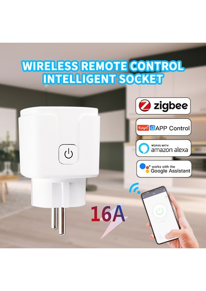 [sıcak Satış] Tuya Zigbee Akıllı Fiş Ab 16A 110-250V Zamanlayıcı Soketi Akıllı Ev Kablosuz Fiş Uyumlu Alexa Google Home Assistant 2021 [24 Saat Içinde Nakliye] (Yurt Dışından)