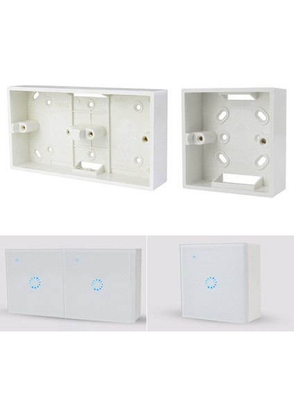 Harici Montaj Kutusu 86MM * 86MM * 33MM 172*86*33MM Dış Duvar Anahtarları Prizler Kutusu Beyaz Harici Kaset Herhangi Bir Pozisyon Için (Yurt Dışından) fırsatları