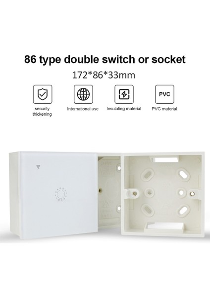 Harici Montaj Kutusu 86MM * 86MM * 33MM 172*86*33MM Dış Duvar Anahtarları Prizler Kutusu Beyaz Harici Kaset Herhangi Bir Pozisyon Için (Yurt Dışından) indirimleri