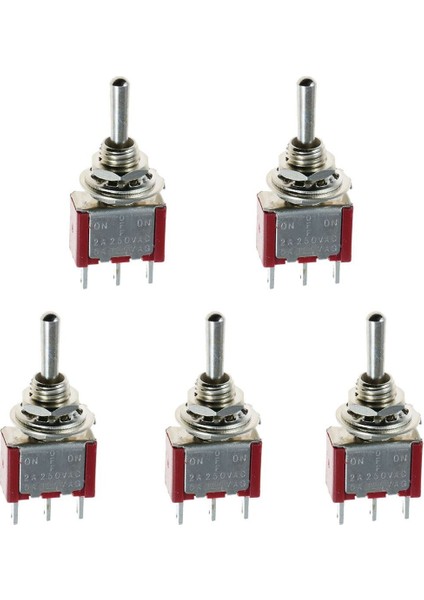 Yeni 5 x Mini Anlık (Açık)Kapalı(Açık) Geçiş Anahtarı Model Demiryolu Spdt 12V, Gümüş (Yurt Dışından) fiyatları