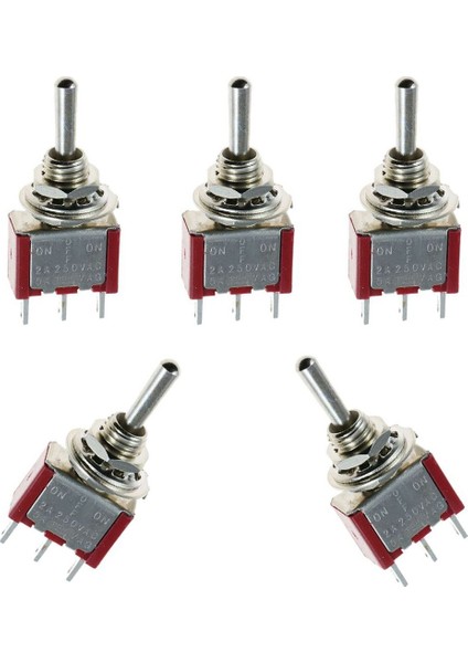 Yeni 5 x Mini Anlık (Açık)Kapalı(Açık) Geçiş Anahtarı Model Demiryolu Spdt 12V, Gümüş (Yurt Dışından) indirimleri