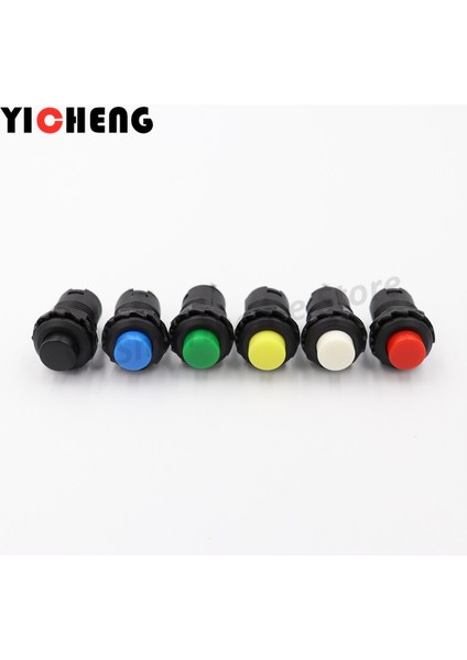 Adet Kendinden Kilitli/anlık Buton Anahtarları DS228 DS428 12MM Kapalı-Açık Basmalı Düğme Anahtarı 3A/125VAC 1.5A/250VAC DS-228 DS-428 (Yurt Dışından) fırsatları