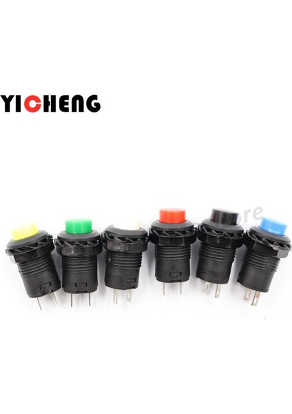 Adet Kendinden Kilitli/anlık Buton Anahtarları DS228 DS428 12MM Kapalı-Açık Basmalı Düğme Anahtarı 3A/125VAC 1.5A/250VAC DS-228 DS-428 (Yurt Dışından) indirimleri