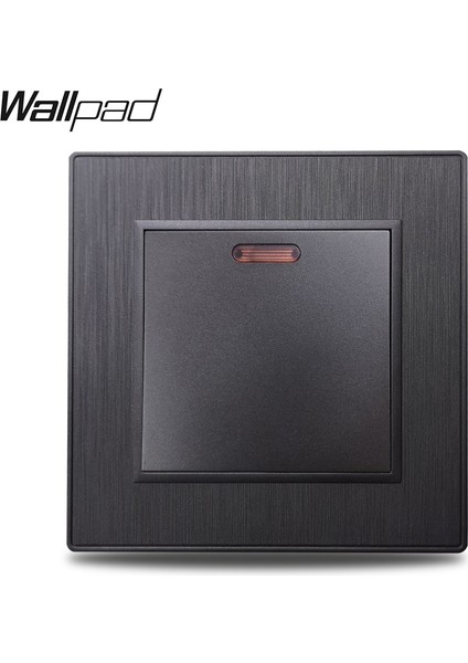 Wallpad S6 45A Klima Ocak Ünitesi Çift Kutuplu Dp Rocker Anahtarı Siyah Gümüş Fırçalanmış Pc Plastik Taklit Alüminyum (Yurt Dışından) indirimleri