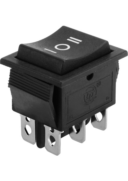 Mayitr 1 Adet 6 Pin 3 Pozisyonlu Vinç Tekne On-Off-On Anlık Rocker Anahtarı Dpdt 16A 250 V Siyah 32*31*25MM (Yurt Dışından)