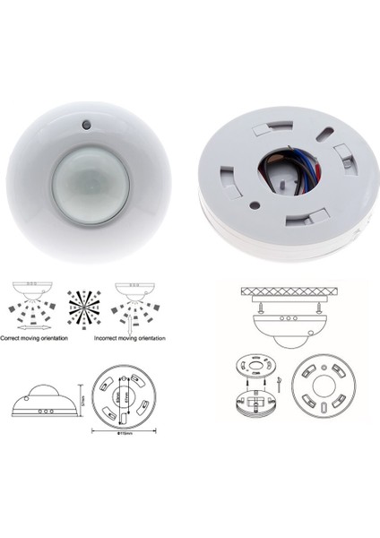 Pır Kızılötesi Hareket Sensörü Anahtarı DC9V-24V / AC110-240V Otomatik Açma Kapama Akıllı Işık Anahtarları (Yurt Dışından) indirimleri