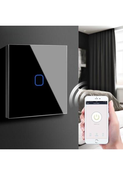 Tuya Duvar Işık Anahtarı Wifi Akıllı Anahtar 220V 1/2/3 Gang Dokunmatik Anahtarı Alexa Google Home ile Çalışmak Uzaktan/ses Kontrolü LED Lamba (Yurt Dışından)