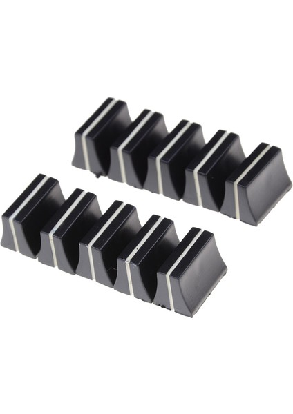 Yeni 10 Adet Yeni Satış Siyah Slayt Potansiyometre Mikser Fader Topuzu 19MMLX12MMW 4mm Mil Wf Anahtarı Kapağı (Yurt Dışından)