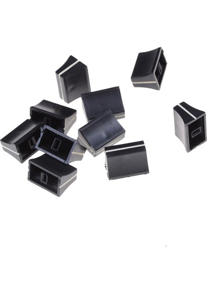 Yeni 10 Adet Yeni Satış Siyah Slayt Potansiyometre Mikser Fader Topuzu 19MMLX12MMW 4mm Mil Wf Anahtarı Kapağı (Yurt Dışından) modelleri