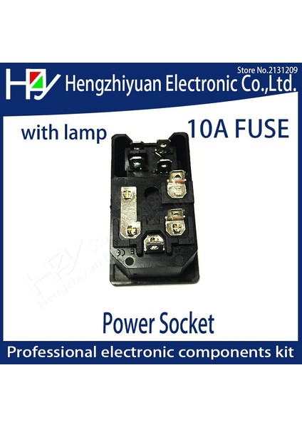 Hzy Yenı Yüksek Kalıtelı Kırmızı Işık Güç Rocker Anahtarı Sigortalı Iec 320 C14 Giriş Güç Soketi Sigorta Anahtarı Konnektör Fişi 10A 250 V B2C (Yurt Dışından) fırsatları