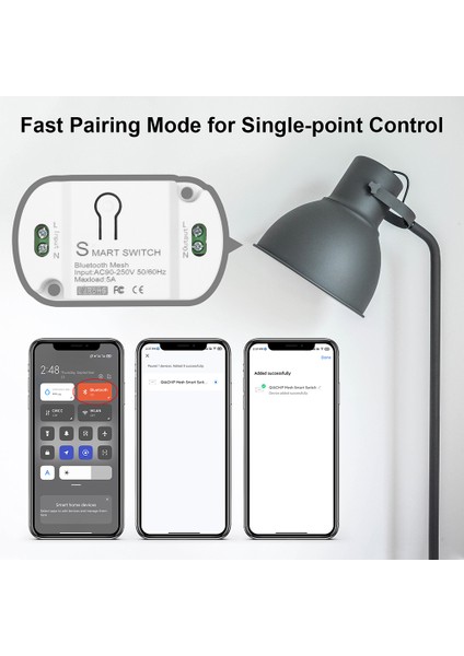 Tuya Smart 2,4 Ghz Bluetooth Uyumlu Örgü Akıllı Anahtar 5A App Kontrolü (Yurt Dışından)