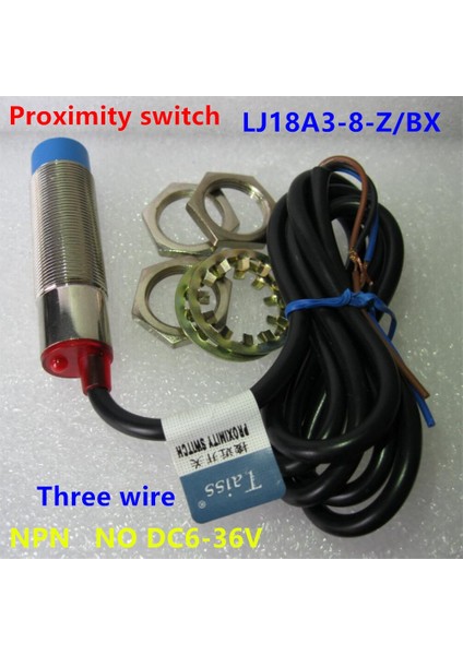 LJ18A3-8-Z/BX 8mm Yaklaşım Sensörü Npn No Anahtarı Dc 6-36V Endüktif Yakınlık Sensörü Anahtarı (Yurt Dışından)
