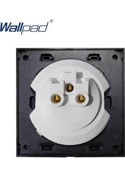 Wallpad 2019 Yeni Varış 1 Gang 2 Yollu Rastgele Tıklama Düğmesi Duvar Işık Anahtarı LED Göstergesi ile Kristal Cam Panel 16A (Yurt Dışından) indirimleri